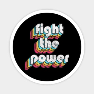 Fight The Power - Black Power Retro Design Magnet